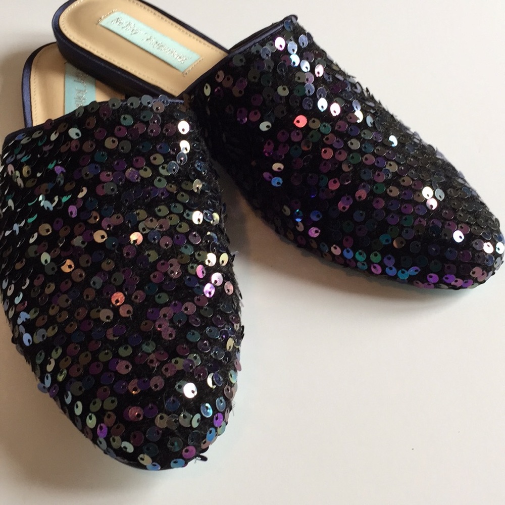 NWT Betsy Johnson sequin loafers size 8.5